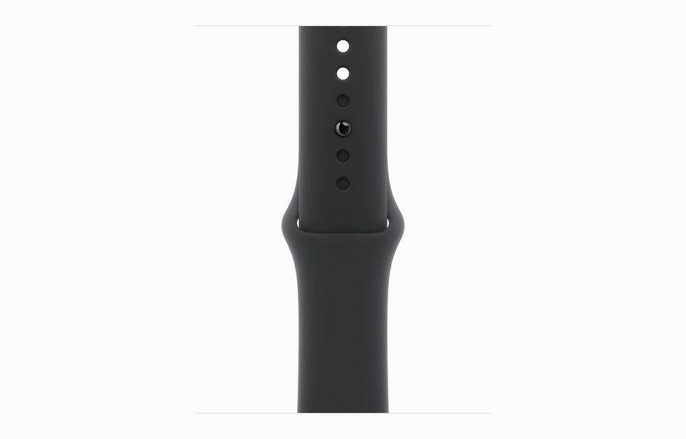 Apple Watch Series 11 GPS 46mm Space Gray Aluminum Case with Black Sport Band M/L