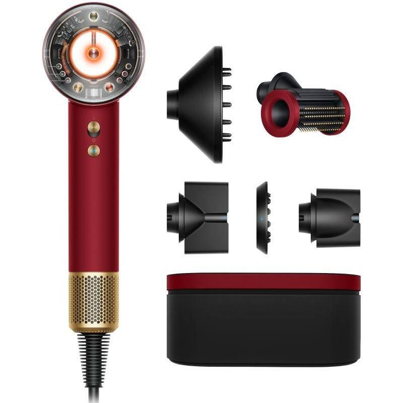 Фен Dyson Supersonic Nural HD16 Gift Edition Red Velvet/Gold EU