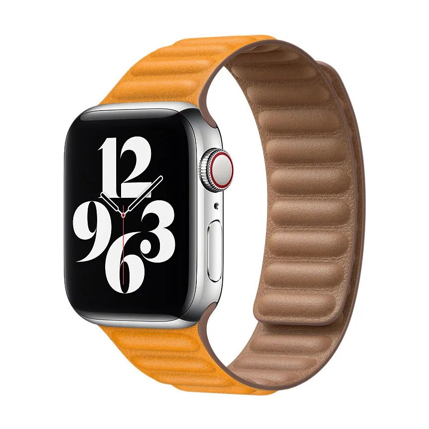Ремешок Leather Link для Apple Watch 38/40/41 mm California Poppy