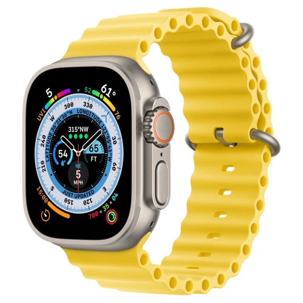 Ремешок для Apple Watch Ultra 49mm Ocean Band Желтый