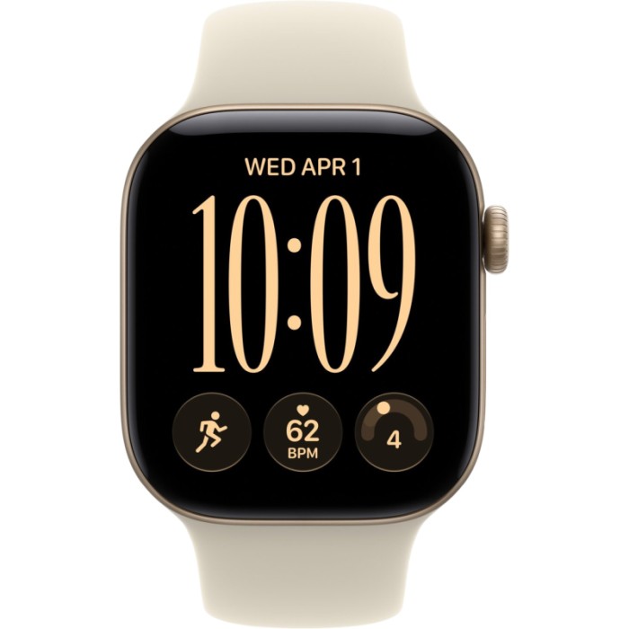 Apple Watch Series 12 GPS 42mm Light Gold Aluminum Case with Sand Sport Band S/M