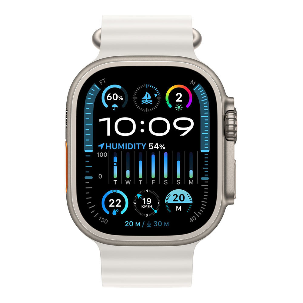 Apple Watch Ultra 2 with White Ocean Band