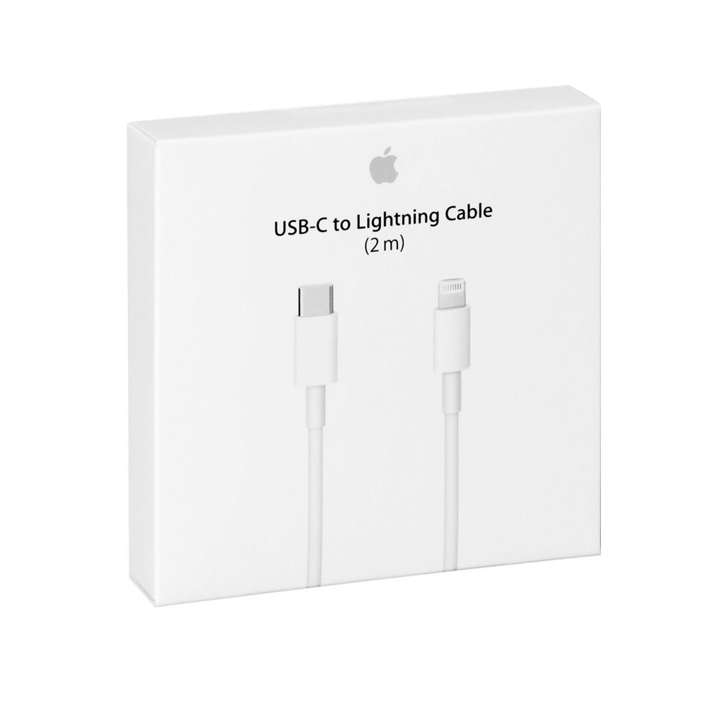 Кабель Apple USB-С to Lightning Cable 2 m (MKQ42ZM/A) белого цвета