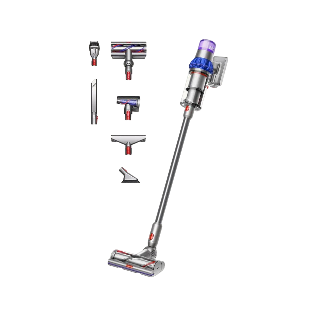 Пылесос Dyson V15 Detect Extra SV47 Nickel/Blue