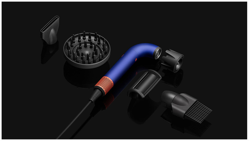 Фен Dyson Supersonic R Professional HD18 Diffuse Vinca Blue/Topaz Orange EU