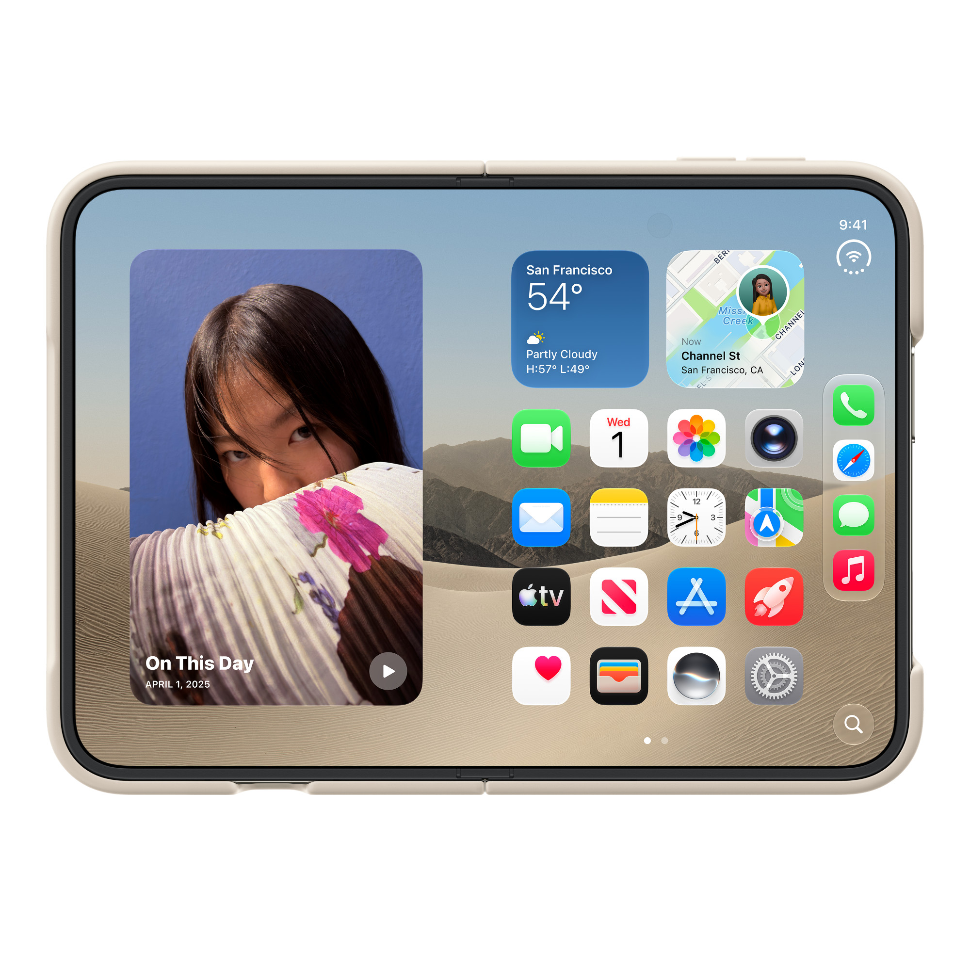 Чехол iPhone Duo Песочный