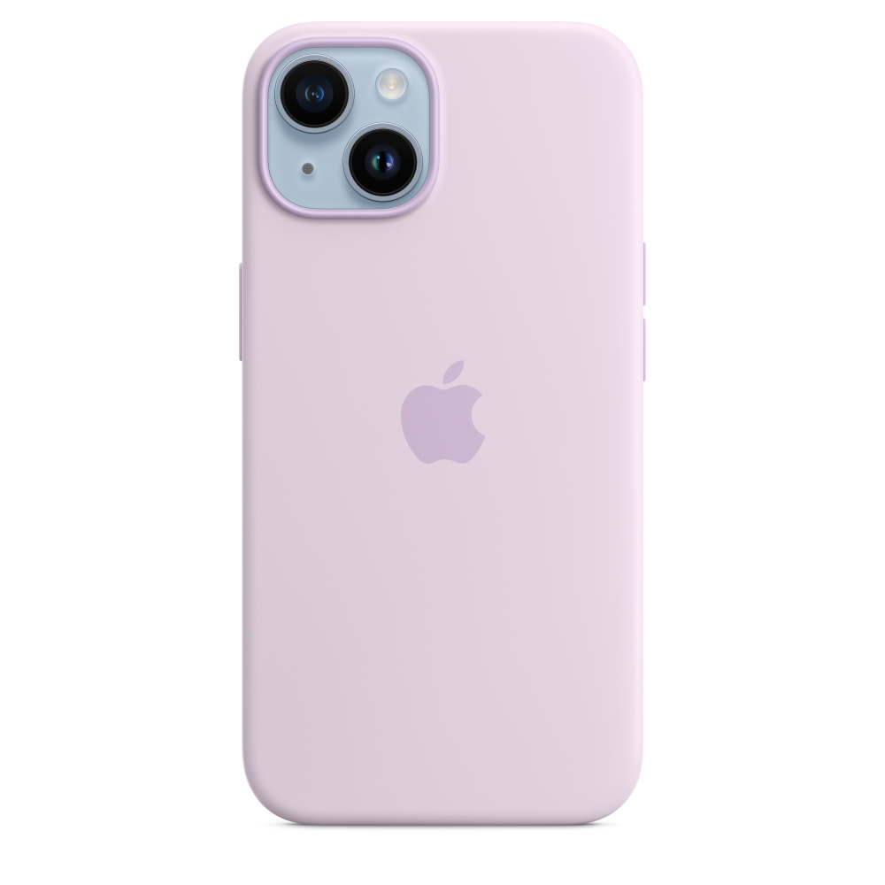 Силиконовый чехол для iPhone 14 Сирень