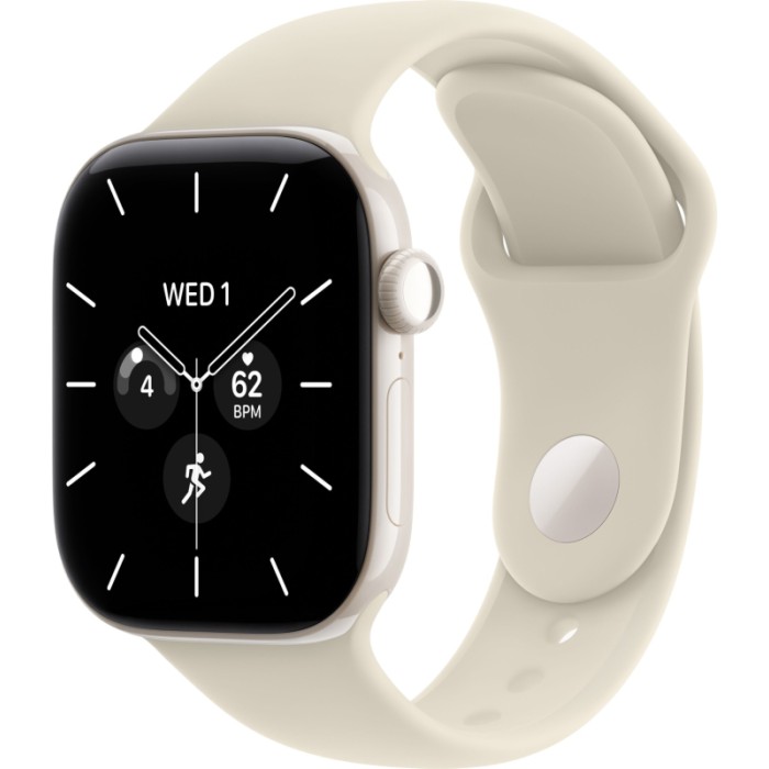 Apple Watch Series 12 GPS 42mm Pearl White Ceramic Case with Sand Sport Band S/M