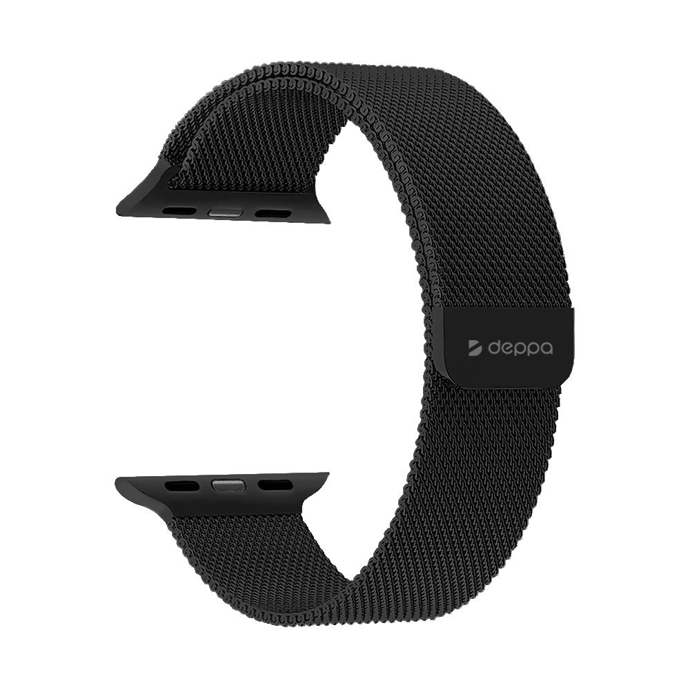 Ремешок Deppa Band Mesh для Apple Watch 42/44 mm, чёрный