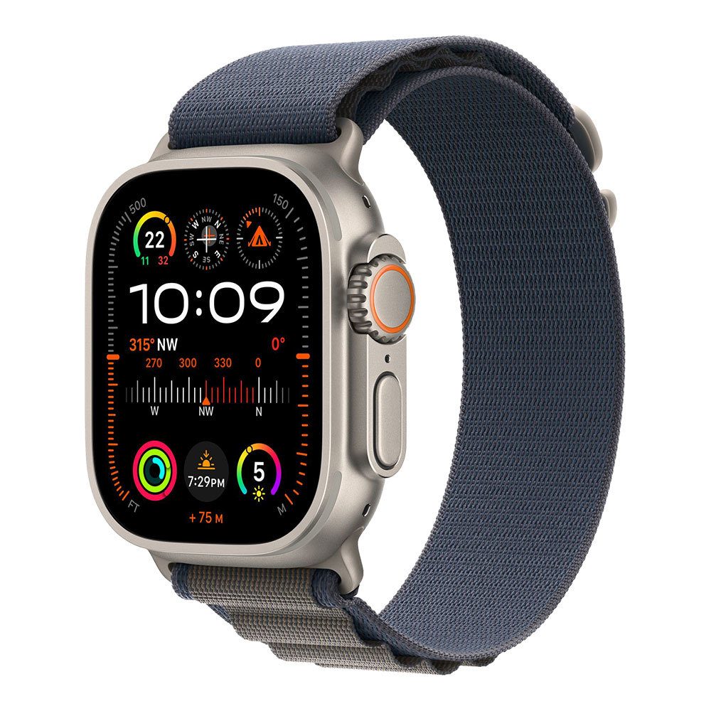 Apple Watch Ultra 2 with Blue Alpine Loop L