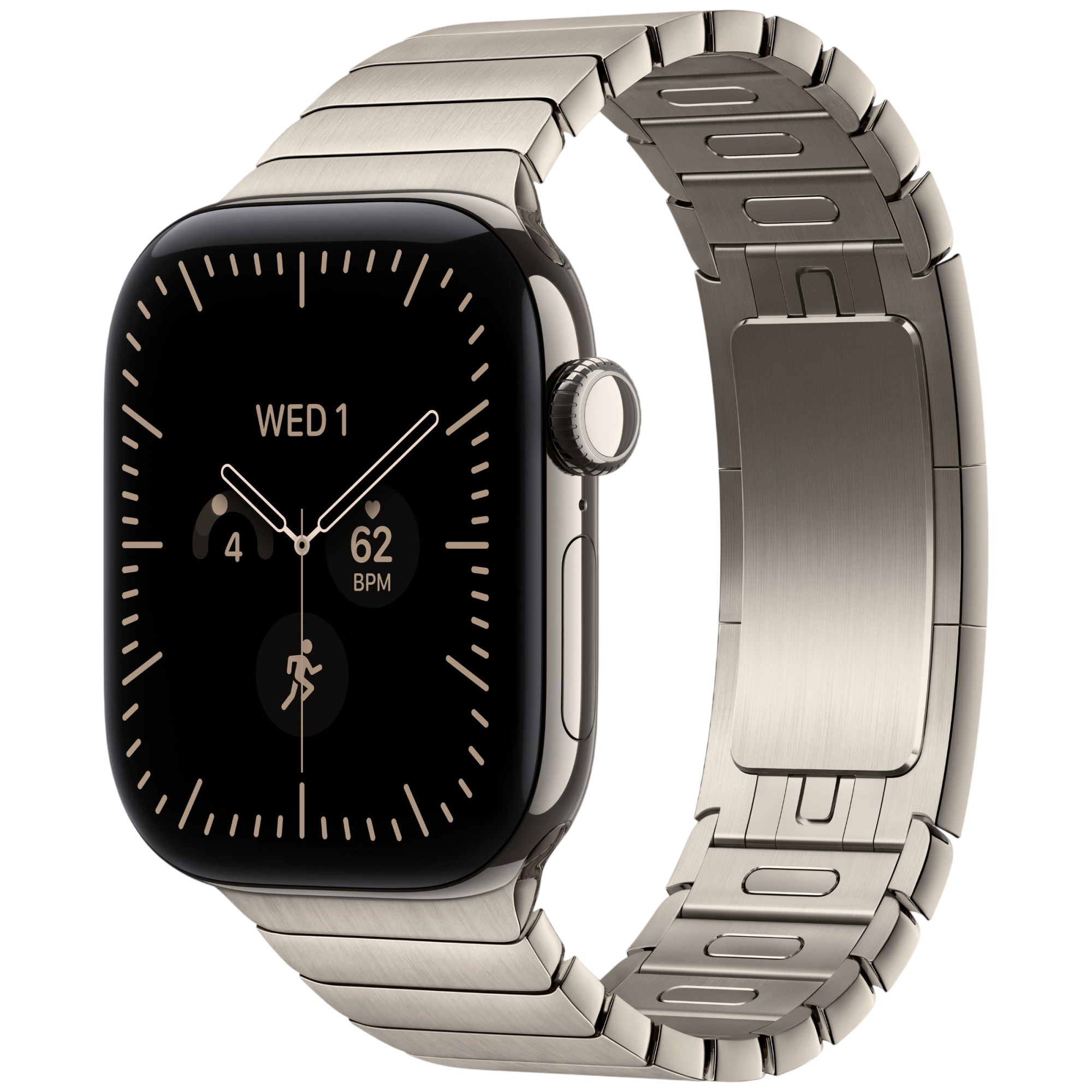 Apple Watch Series 12 GPS 42mm Natural Titanium Case with Natural Link Bracelet S/M
