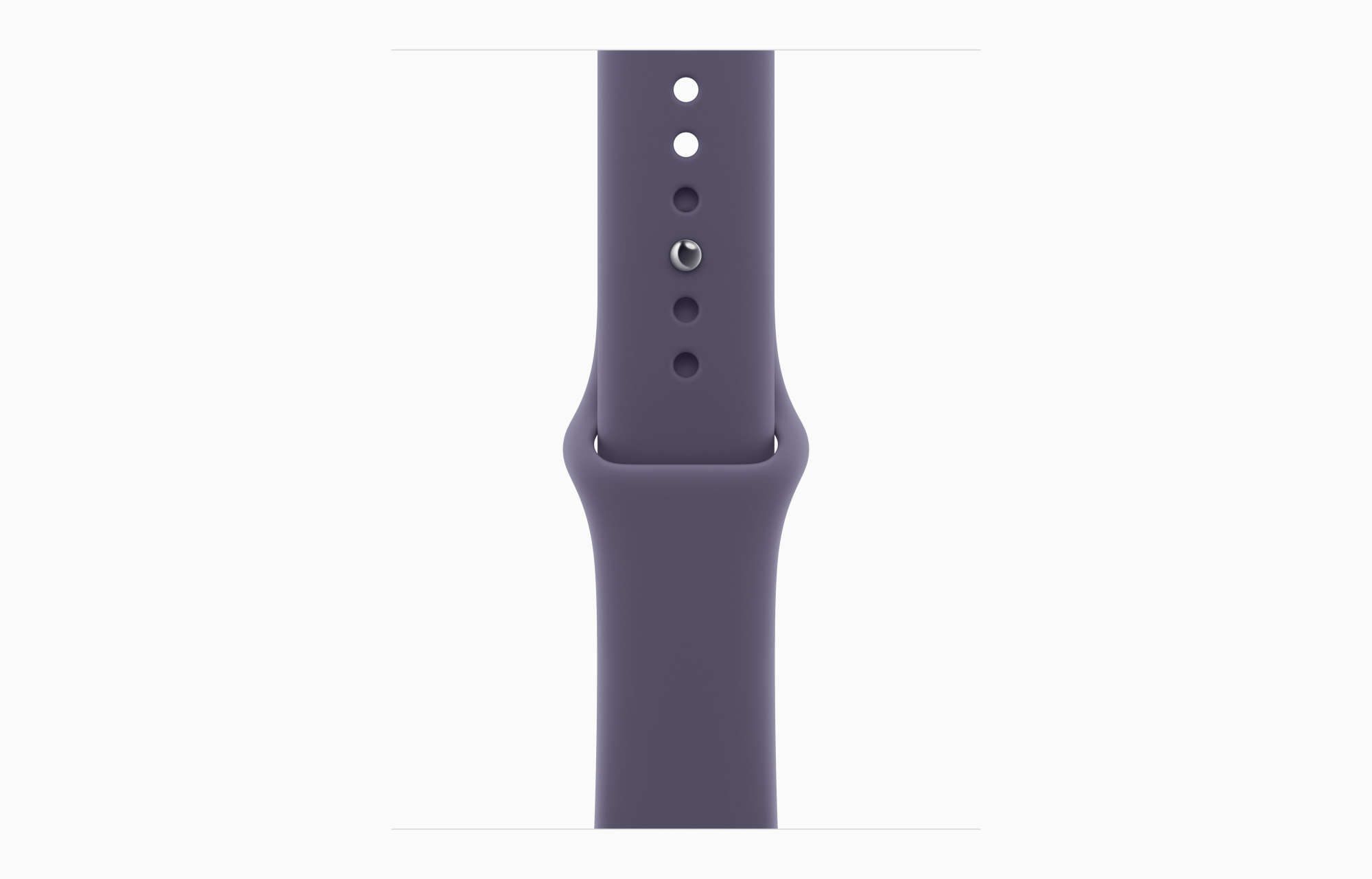Apple Watch Series 11 GPS 46mm Silver Aluminum Case with Purple Fog Sport Band S/M