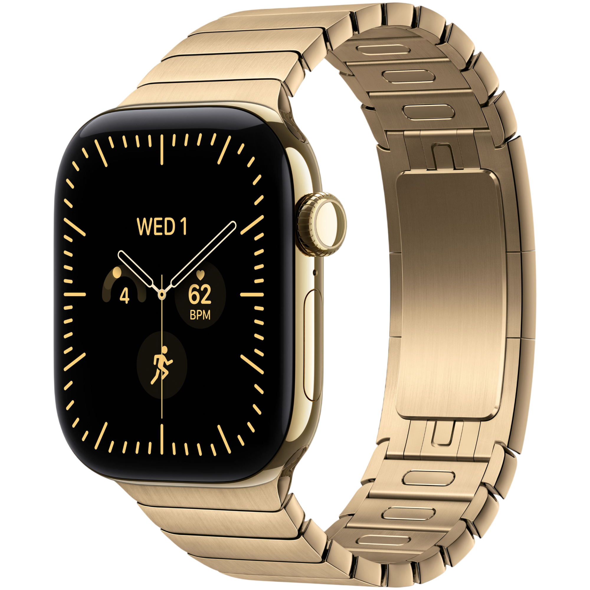 Apple Watch Series 12 GPS 42mm Radiant Gold Titanium Case with Radiant Gold Link Bracelet S/M